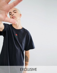 Оверсайз-футболка с вышивкой Reclaimed Vintage Inspired - Черный