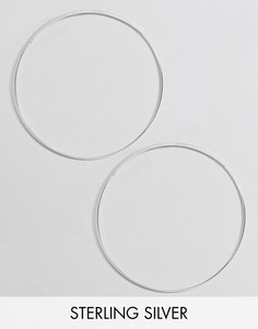 Серебряные серьги-кольца ASOS - Серебряный