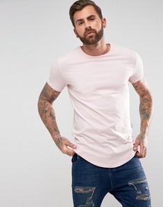 Обтягивающая футболка с логотипом SikSilk - Розовый