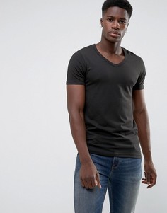 Футболка с V-образным вырезом Jack & Jones Core - Черный