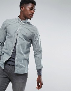 Классическая клетчатая рубашка на пуговицах Tommy Hilfiger - Зеленый