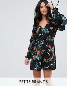 Платье с цветочным принтом Miss Selfridge Petite - Мульти