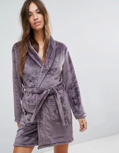 Пушистый халат New Look - Фиолетовый