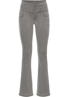 Джинсы-стретч Bootcut (светло-серый) Bonprix