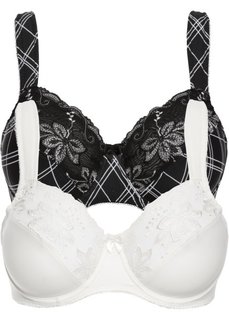 Бюстгальтер (2 шт.), чашка E (в клетку) Bonprix