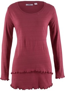 Трикотажная туника в стиле ампир (бордовый) Bonprix