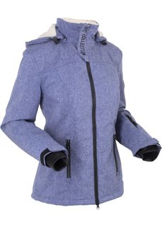 Функциональная куртка на плюшевой подкладке (меланжевая ночная синь) Bonprix