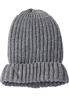 Вязаная шапочка (серый меланж) Bonprix
