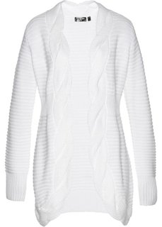 Длинный кардиган (кремовый) Bonprix