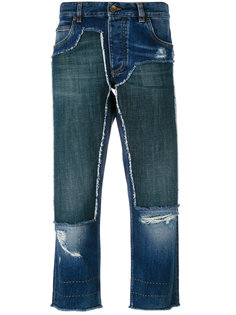 укороченные джинсы с нашивками Dolce &amp; Gabbana