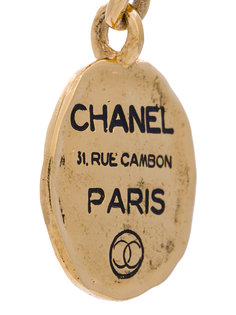 Cambon Plate Swing Earrings Chanel Vintage