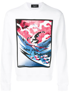 skier print sweatshirt Dsquared2