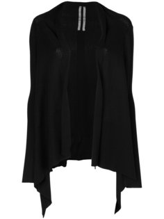 открытый кардиган с драпировкой  Rick Owens