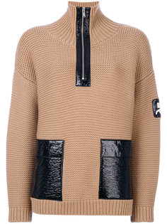 zipped patch sweater Courrèges