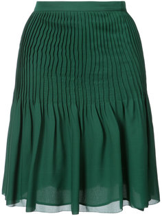 pleated Georgette skirt Oscar de la Renta