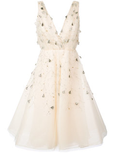 embellished flared dress Oscar de la Renta