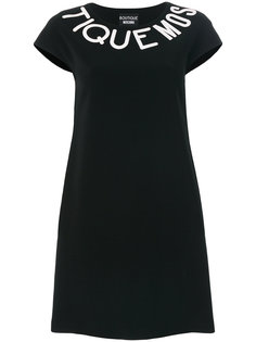 платье мини с логотипом и короткими рукавами Boutique Moschino
