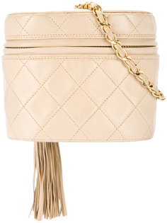 стеганая сумка на плечо с бахромой Chanel Vintage