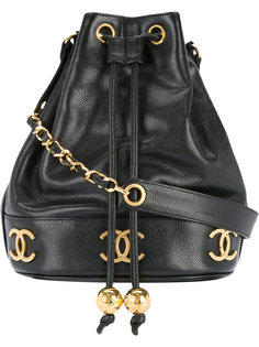 сумка на плечо на цепочке с логотипом Chanel Vintage