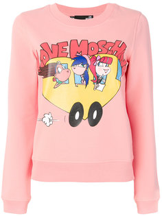 толстовка с логотипом  Love Moschino
