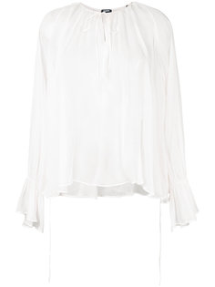 полупрозрачная блузка шифт  Jil Sander Navy