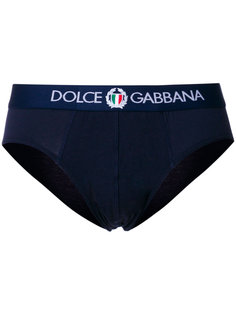 трусы с принтом-логотипом Dolce &amp; Gabbana Underwear