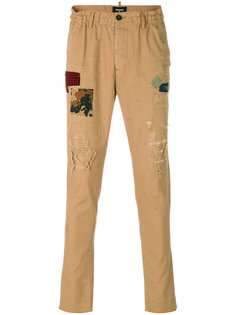 брюки с нашивками Dsquared2