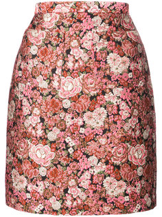 floral patterned mini skirt Adam Lippes