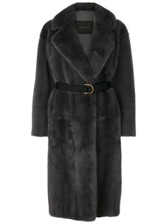 belted long line coat Blancha