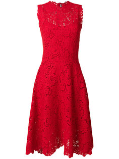 кружевное платье с высокой горловиной Ermanno Scervino