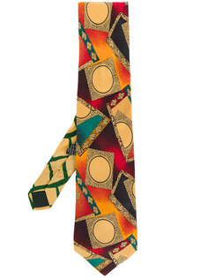 abstract mirror print tie Versace Vintage