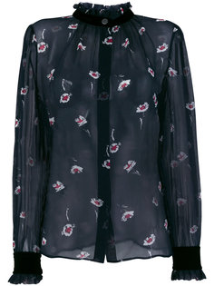 блузка с цветочным принтом  Armani Jeans