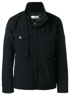 куртка на молнии с накладными карманами Stone Island