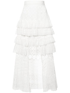 layered pleated skirt Zimmermann