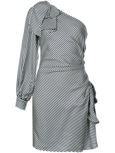 striped one-sleeve dress Zimmermann