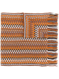 шарф с зигзагообразным узором M Missoni