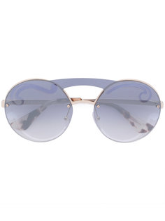 oversized frameless sunglasses Prada Eyewear