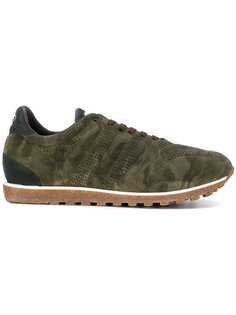 camouflage panelled sneakers Alberto Fasciani