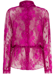 Lavalliere dentelle lace blouse Balenciaga