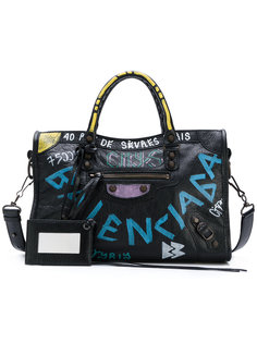 сумка с рисунком граффити Balenciaga