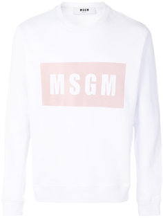 толстовка с принтом-логотипом MSGM