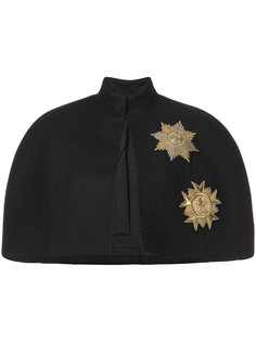 metallic patches structured cape Vera Wang