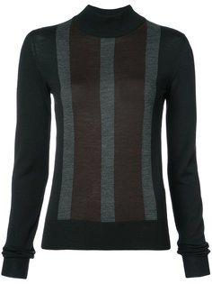 striped front slim-fit jumper Vera Wang