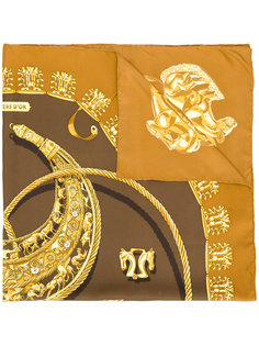 Les Cavaliers Dor print scarf Hermès Vintage