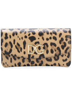 кошелек с леопардовым принтом Dolce &amp; Gabbana