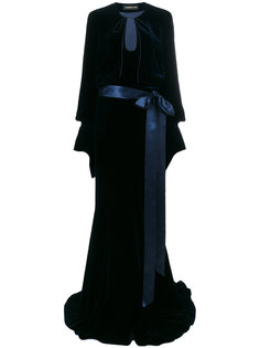 длинное платье с поясом  Alexandre Vauthier