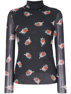 floral printed top Ganni