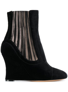 metallic panelled wedge ankle boots Alchimia Di Ballin