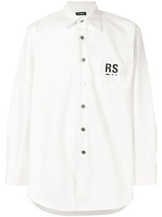 denim shirt with logo Raf Simons