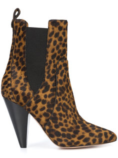 leopard print ankle boots Veronica Beard